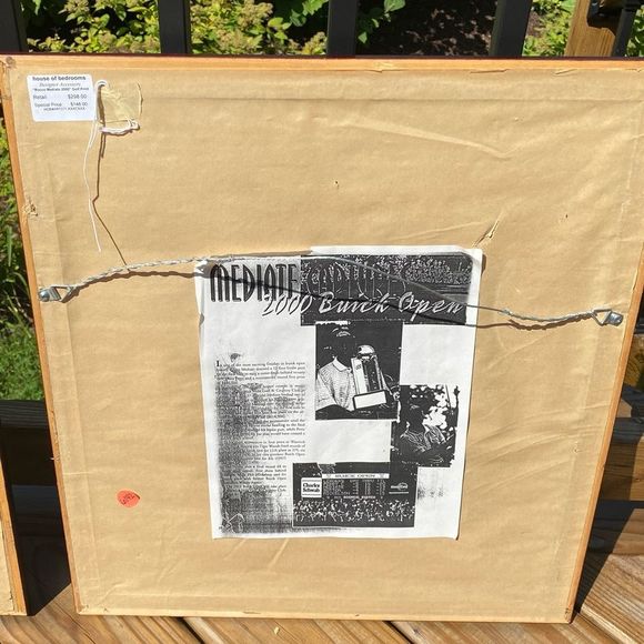 Golf Championship Collectors Edition gold-trim mahogany wood frames with plaques - Picture 10 of 12